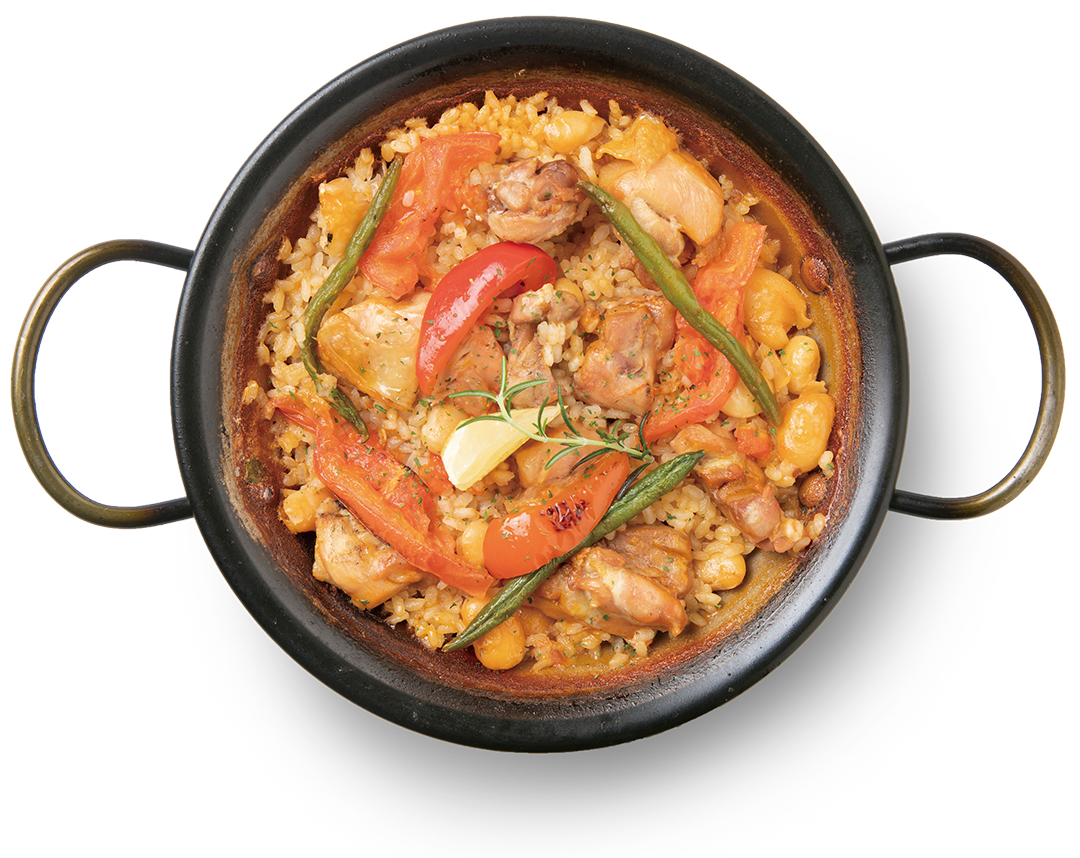 鶏のパエリア